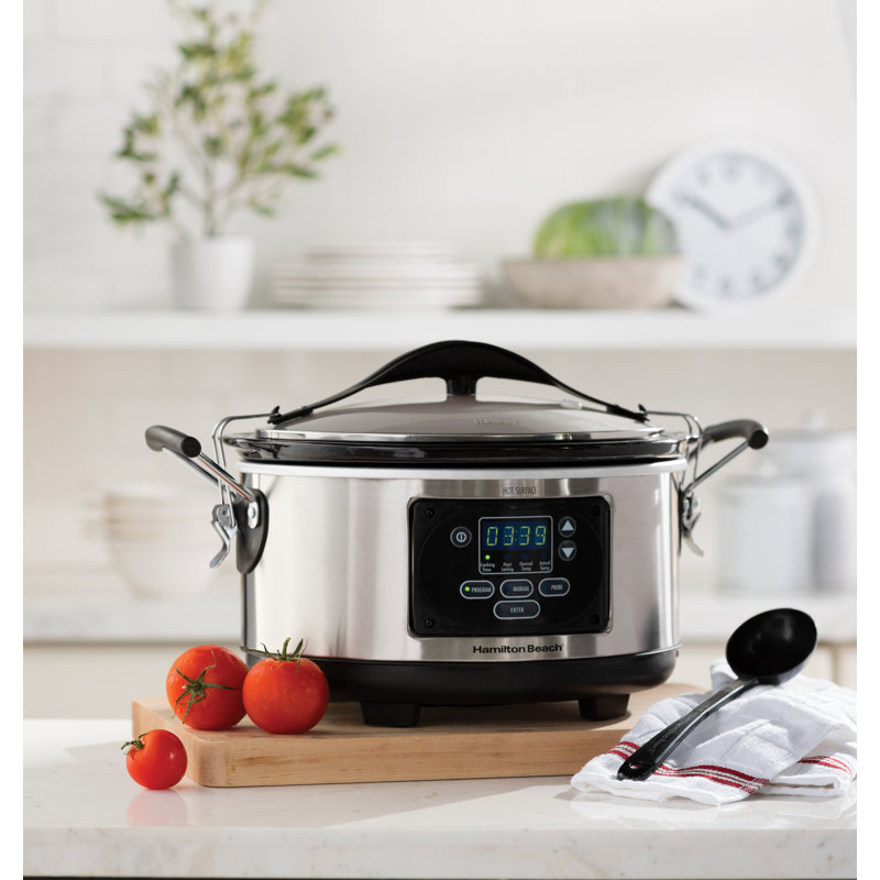 Hamilton Beach 6Qt. Stay or Go Set and Programmable Slow Cooker